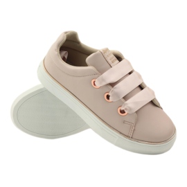 American Club Sneakers satin amerikansk 17508 skosnören rosa 3