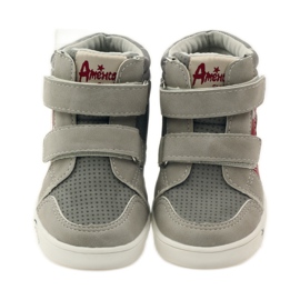 American Club Amerikanska 17353 sportskor röd grå 4