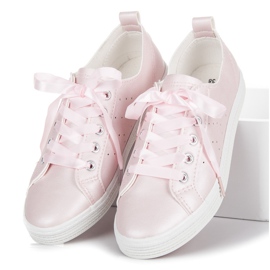 Mckeylor Rosa sneakers bundet med ett band 2