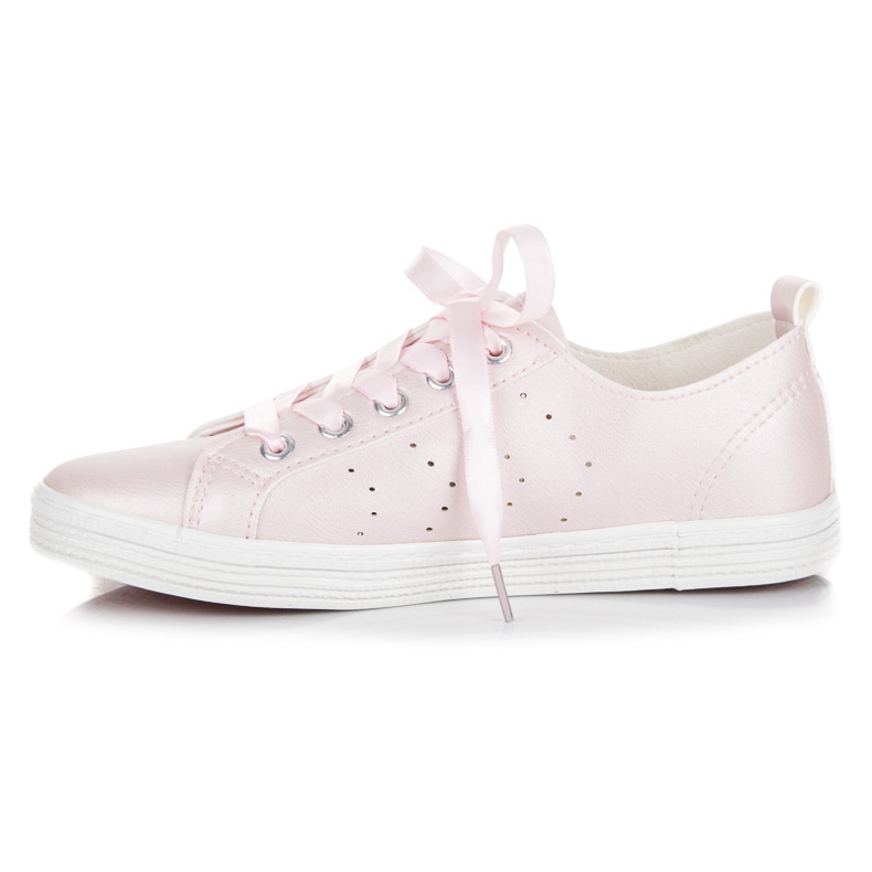 Mckeylor Rosa sneakers bundet med ett band 1