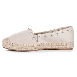 Nio Nio Beige espadrillor med nitar 1