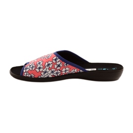 Adanex Ljusa korallblommiga tofflor G1/2 vit mångfärgad rosa 2