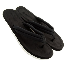 Svarta kvinnors svarta flipflops CK38 svart 2