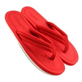 Röda röda flipflops för damer CK38 röda 2