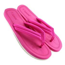 Fuchsia flip-flops dam CK38 fushia rosa 2