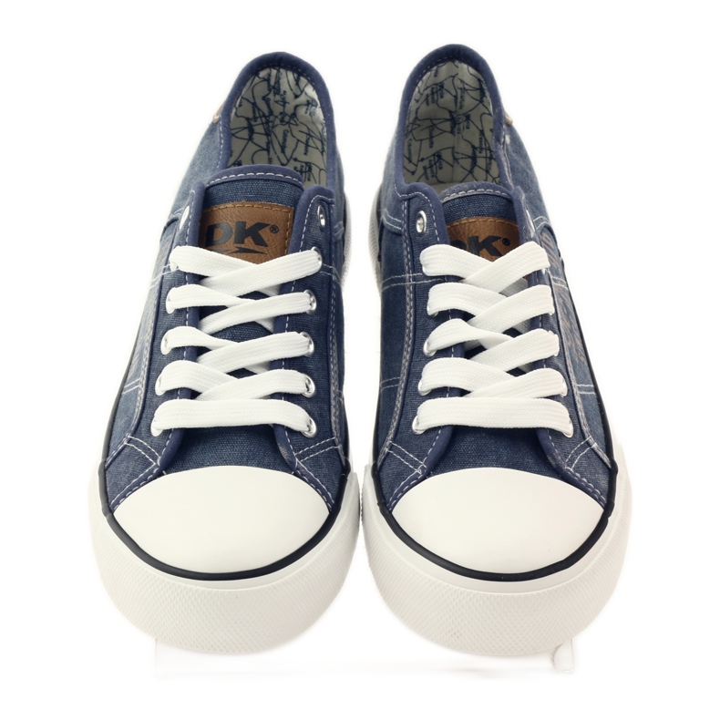 DK 0024 denim sneakers bundna sneakers marinblå 4