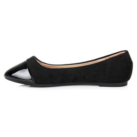 Seastar Ballerinor med lackad tå svart 2