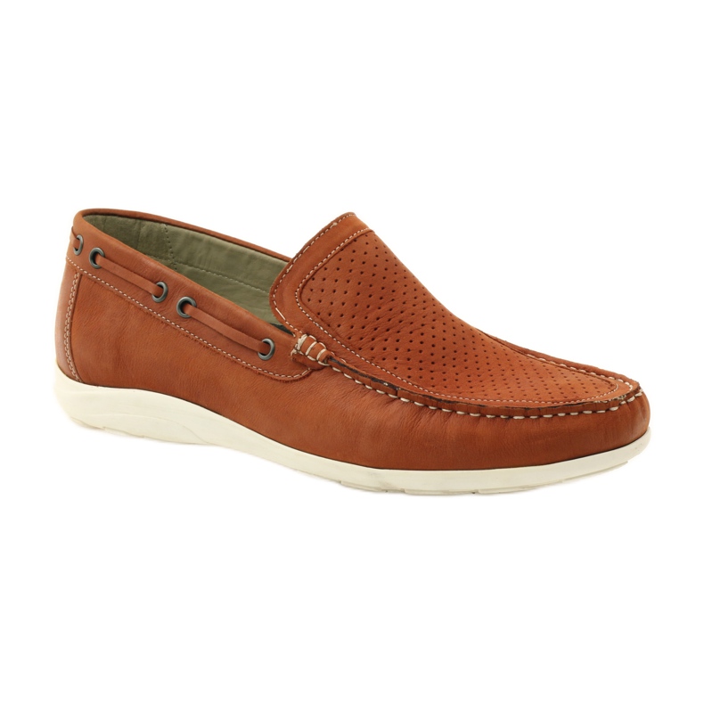 Herrskor loafers Caprice 14650 brun orange 1