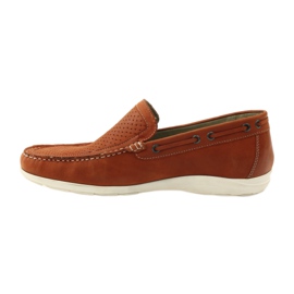 Herrskor loafers Caprice 14650 brun orange 2