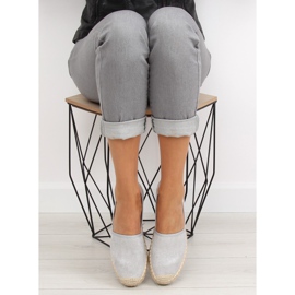 Gråa espadrillor för kvinnor BB10P grå 2