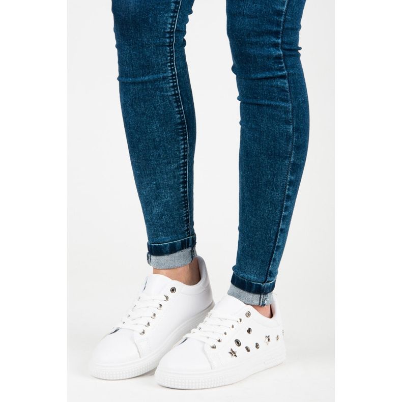 Vita sneakers stjärnor 1