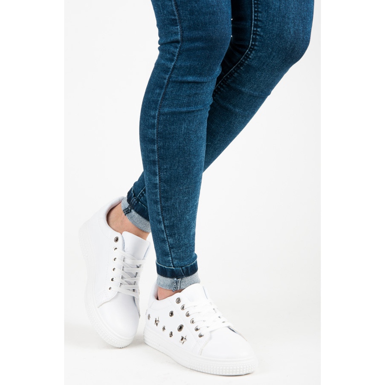 Vita sneakers stjärnor 2