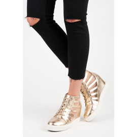 Kylie Gyllene wedge sneakers 1