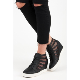 Kylie Svarta wedge sneakers 2