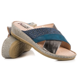 Kylie Casual tofflor blå 1