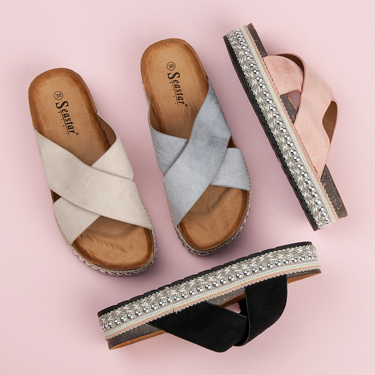 Seastar Mockatofflor på plattformen svart 1