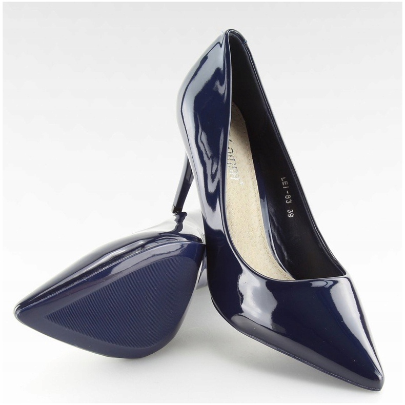 Marinblå pumps för damer LEI-83 Blå 2