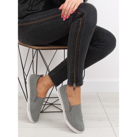 Grå XL07P D.GRAY slipony sneakers 1