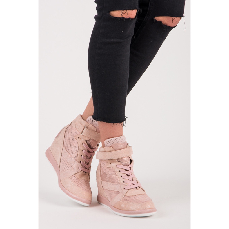 Vices Knytna sneakers rosa 1