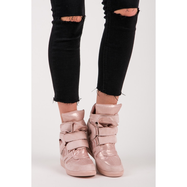 Vices Skruvstycken för sneakers med kardborre rosa 2