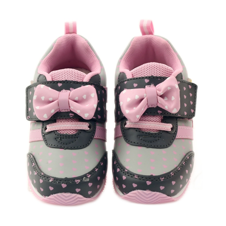 American Club Amerikanska sportskor med innersula i läder rosa grå 4