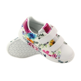 American Club Amerikanska sneakers med innersula i läder mångfärgad vit 3