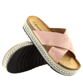 Rosa Rosa tofflor för kvinnor CK15P rosa 1