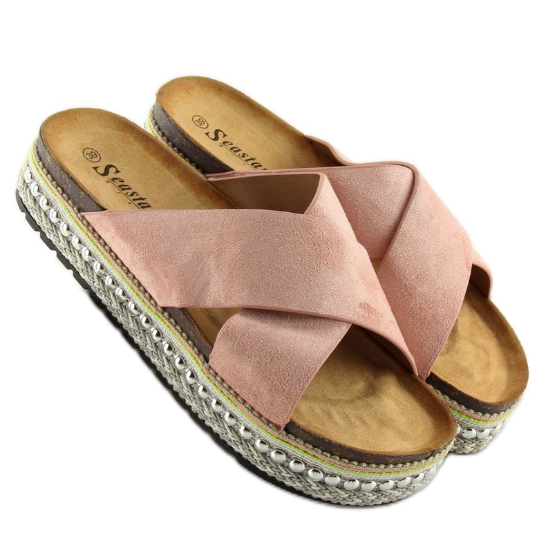 Rosa Rosa tofflor för kvinnor CK15P rosa 2