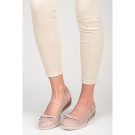 Vinceza Ballerina med rosett rosa 1