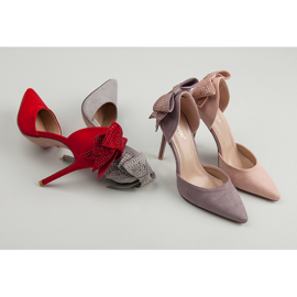 Seastar Mockaklackar med rosett violett 1