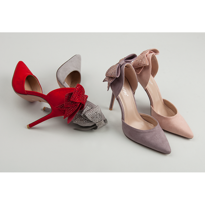 Seastar Mockaklackar med rosett violett 1