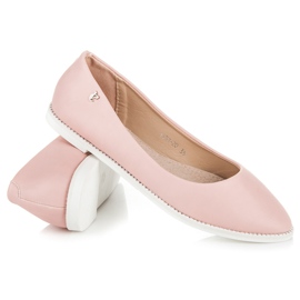 Vices Rosa ballerinor med strass 1