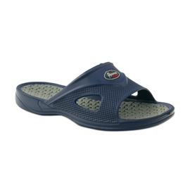 American Club Pooltofflor i skum för män Amerikanska gr marinblå 1