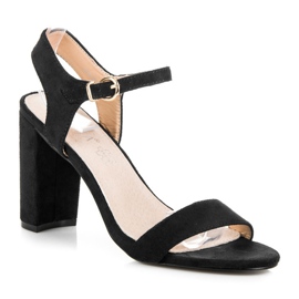 Vinceza Svarta sandaler på stolpen 1