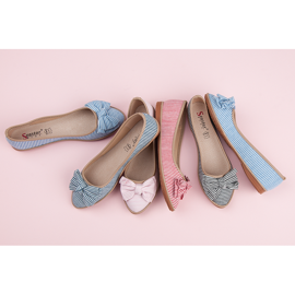 Seastar Ribbad Ballerina Med Rosett röd 1