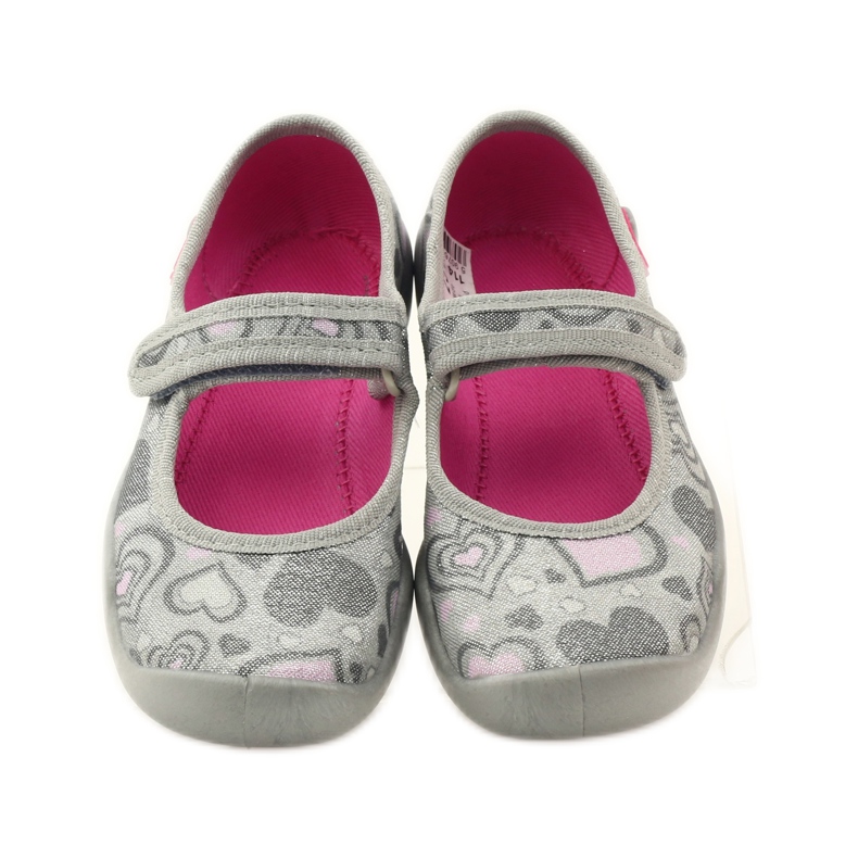 Ballerina tofflor hjärtan Befado 114x284 rosa grå 4