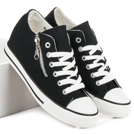 Kayla Knytna sneakers svart 1