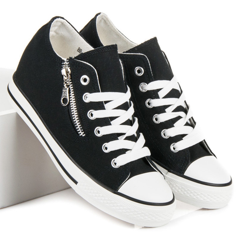 Kayla Knytna sneakers svart 1