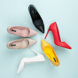 Eleganta VICES höga klackar röd 1