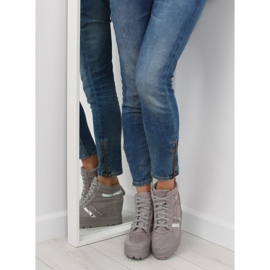 Grå Gråa dam sneakers AT-0650-L Grå 1