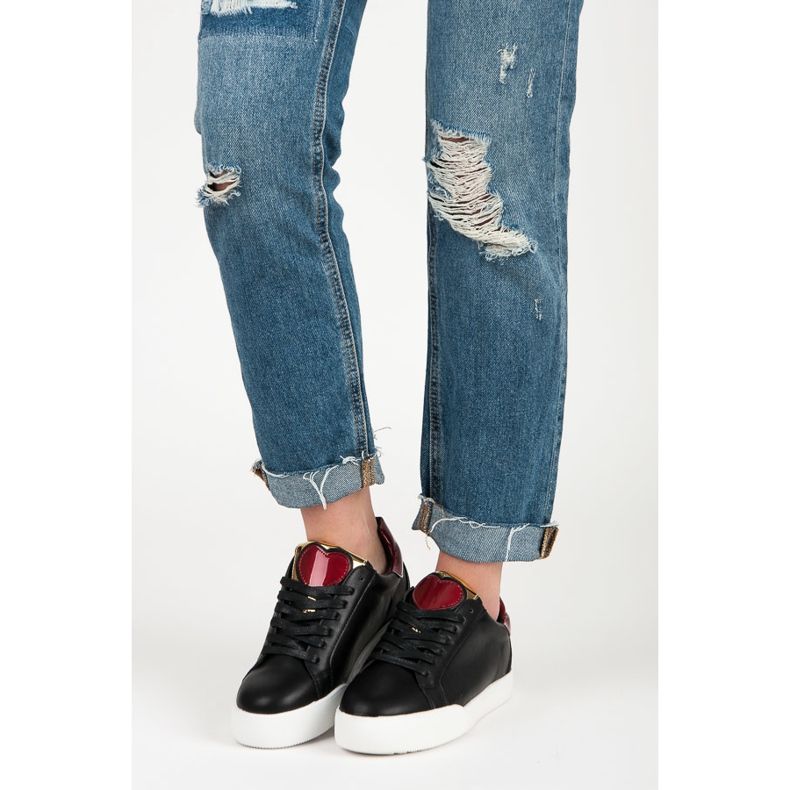 Vices Svarta Sweet Heart Sneakers 1