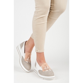 Kvinnors boho vices skor grå 2