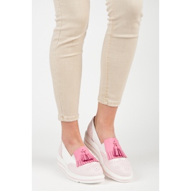 Kvinnors boho vices skor rosa 2