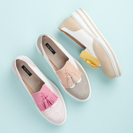 Kvinnors boho vices skor rosa 1