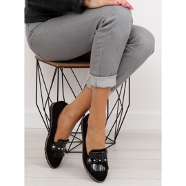 Svarta svarta loafers dam DM30P Svart 2