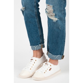 Seastar Sneakers med snörning, espadrillor vit 2