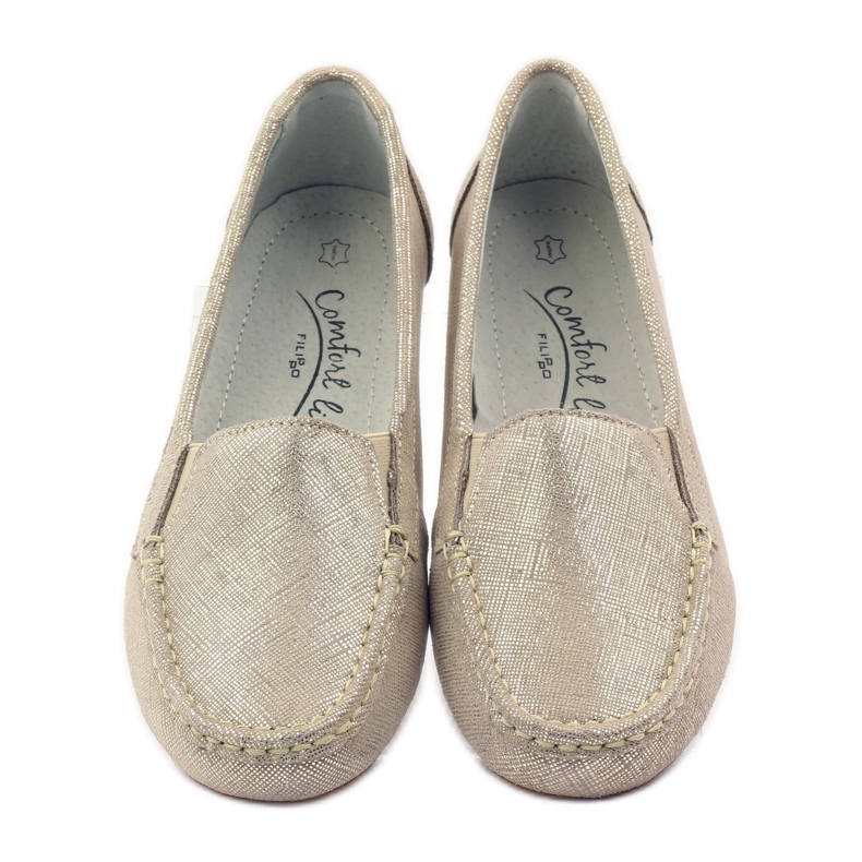 Filippo Lordsy dam loafers F 007 guld gyllene 4