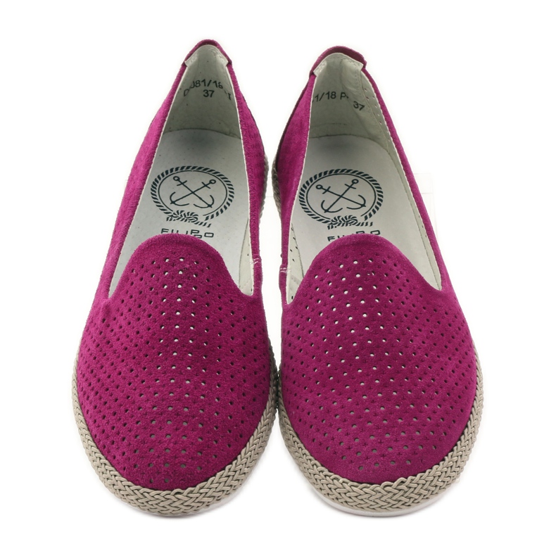 Filippo Lordsy ballerinas espadrillor F 081 fuchsia rosa 4