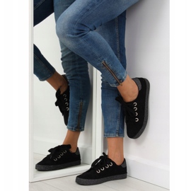 Svarta damsneakers AK03P Svarta grå 1