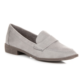 Comer Grå mocka loafers 1